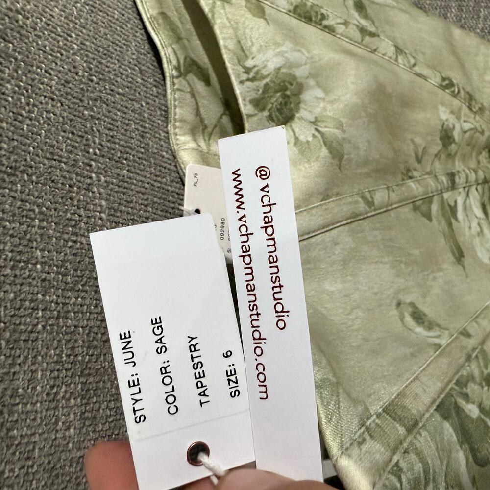 V. Chapman The June Dress in Sage Tapestry, 6 - Picture 9 of 9